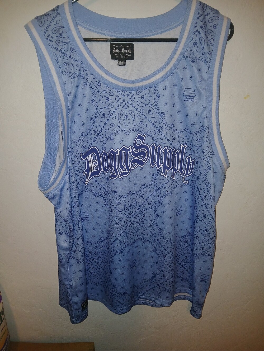 Light Blue Bandana Print Tank Top